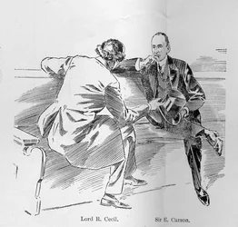 A Little Talk on the Back Benches, från en artikel med titeln "The Reassembling of Parliament" som publicerades i "The Graphic" den 27 oktober 1906.